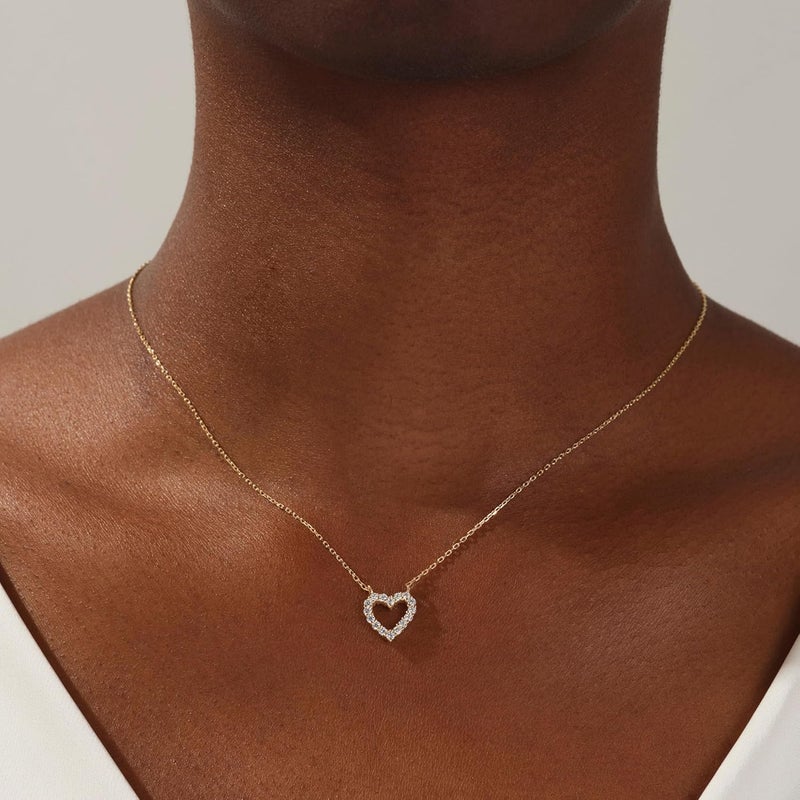 Ieftop Valentines Birthday Gifts for Women Teen Girls - Dainty 14K Gold/Silver Plated Cute Heart Handmade Disc Circle Bee Choker Adjustable Necklace for Women Teenage Girl Trendy Jewelry - Image 2